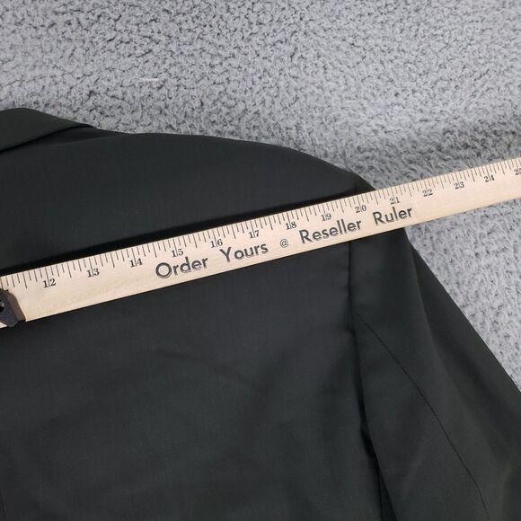 VINTAGE Donna Karen Jacket Coat Mens‎ 42 Gray Wool Suit Jacket Sport Coat Italy - Picture 15 of 16